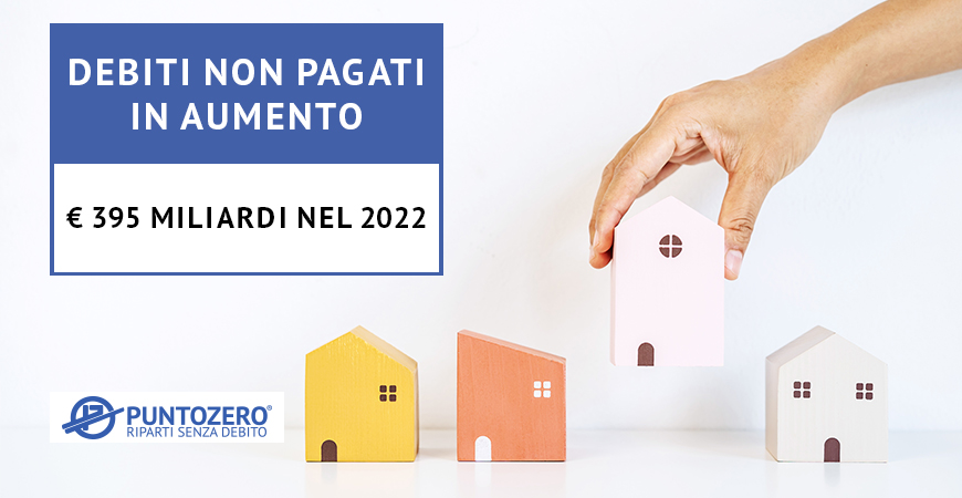 debiti non pagati in aumento