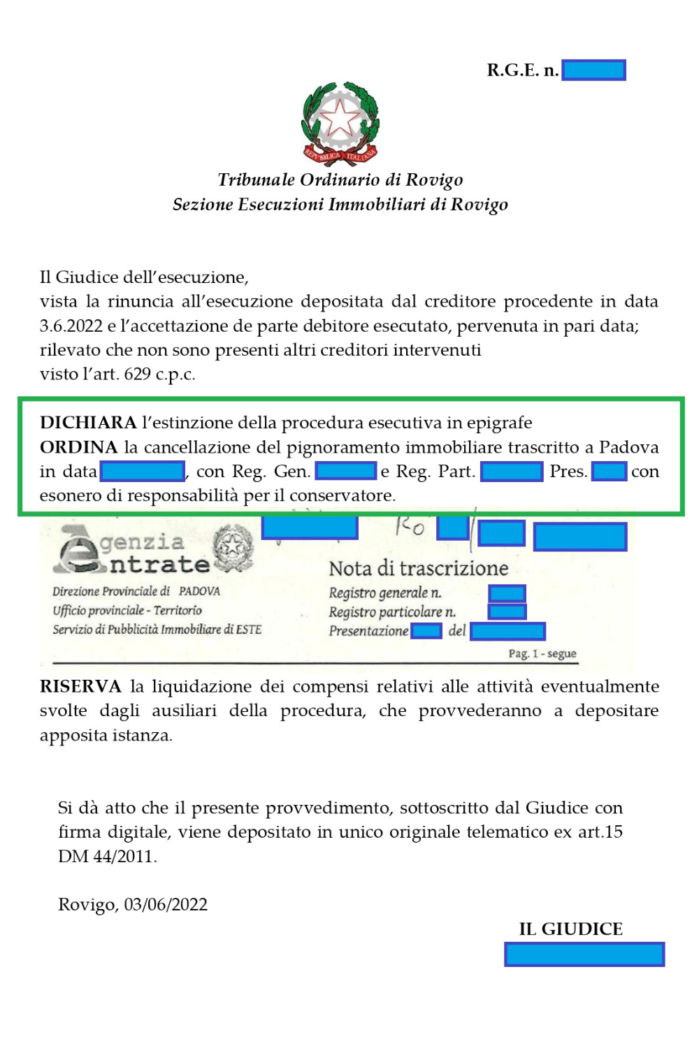 Saldo e stralcio